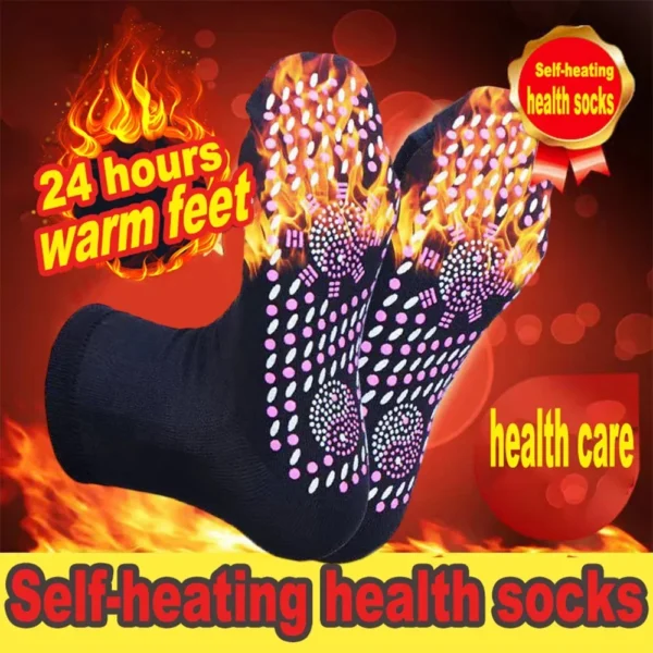 Unisex Winter Warm Self-Heating Health Socks Foot Pain Relief Outdoor Anti-Cold Hot Therapy Magnetic Thermal Stockings Men Women - Image 3