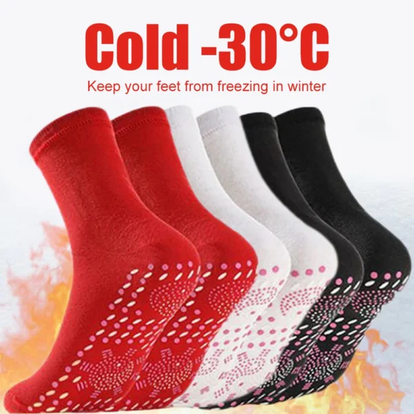 Unisex Winter Warm Self-Heating Health Socks Foot Pain Relief Outdoor Anti-Cold Hot Therapy Magnetic Thermal Stockings Men Women - Image 4