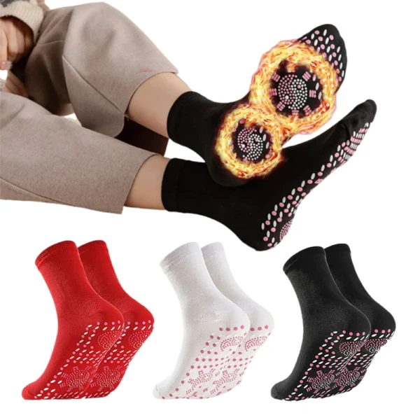 Unisex Winter Warm Self-Heating Health Socks Foot Pain Relief Outdoor Anti-Cold Hot Therapy Magnetic Thermal Stockings Men Women